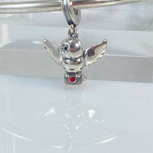 Sterling Silver Harry Potter Hogwarts Hedwig Owl Charm